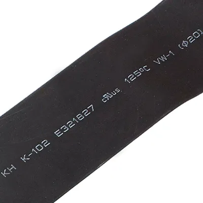 Schrumpfschlauch 3 m, 20 mm Ø, Polyolefin, Schwarz