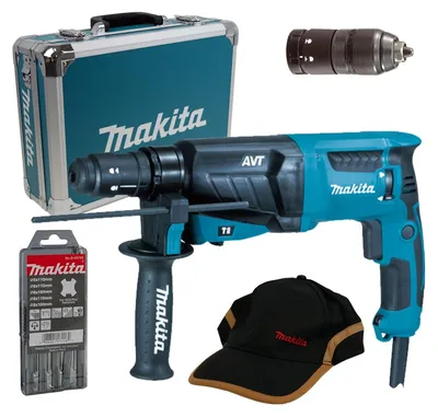 Image de Makita HR2631FT13 marteau combiné 800 W pour SDS-PLUS 26 mm en coffret aluminium