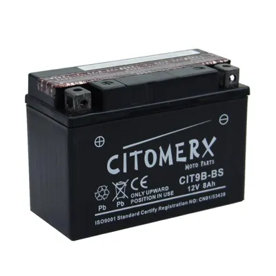 Obrázek produktu pro Bezúdržbová baterie CIT YT9B-4, 12 V 8 Ah, kladný pól vlevo, DIN 50815