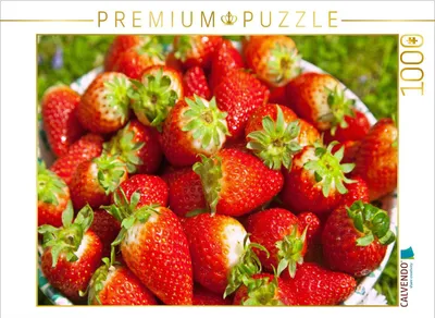 Produktbild von CALVENDO Puzzle Erdbeeren | 1000 Teile Lege-Größe 64x48cm Foto-Puzzle für glückliche Stunden