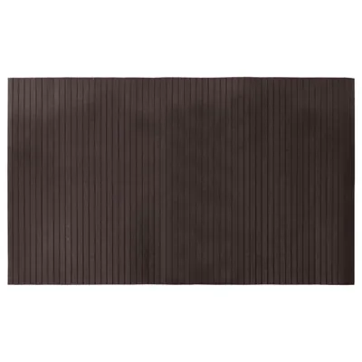 Image de vidaXL Tapis Rectangulaire Marron Foncé 60x100 cm Bambou