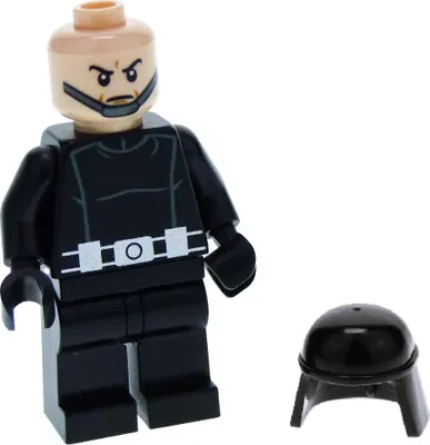 Produktbild von 1x Lego Minifigur Star Wars Imperial Trooper Helm schwarz 10188 8038 sw0208