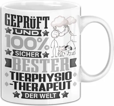 Produktbild von Tierphysiotherapeut Geschenk Lustiger Spruch für Tierphysiotherapeut Geschenkidee Bester Tierphysiotherapeut Der Welt (Weiß)