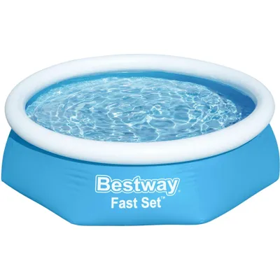 Obrázek produktu pro Sada nadzemního bazénu Bestway Fast Set, 244 cm x 61 cm, bazén (modrá/světle modrá, s filtračním čerpadlem)