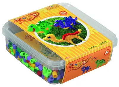 Produktbild von Hama Beads 8742, Bastelset für Kinder, 3 Jahr(e), PVC, Mehrfarbig, 607 Stück(e)