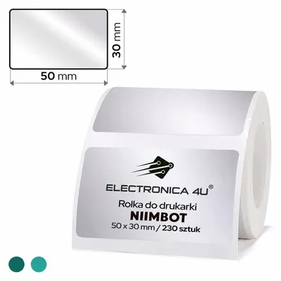 Obrázok produktu pre Samolepiace štítky pre termotransferovú tlač pre zariadenia Niimbot M2 M3, formát 50x30 mm