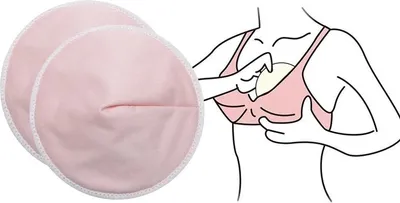 Immagine prodotto di Cuscinetti per l'allattamento in bambù rosa