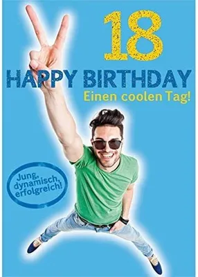 Produktbild von Komma3 Glückwunschkarte 18. Geburtstag Mann