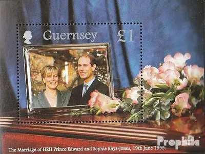 Produktbild von Briefmarken GB - Guernsey 1999 Mi Block23 (kompl.Ausg.) postfrisch Hochzeit