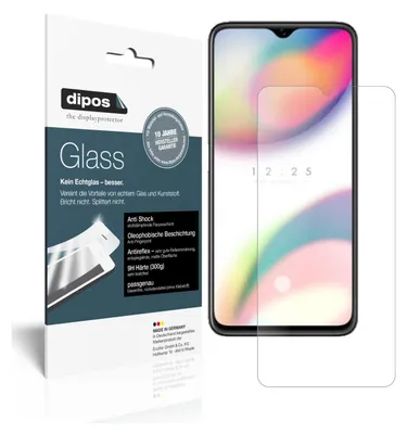 Produktbild von 2x Schutzfolie für Oppo Reno Z matt - Anti-Shock 9H Folie dipos Glass