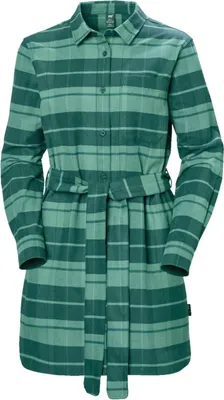 Produktbild von Helly Hansen Damen Bio Flanell grün kariertes Kleid XS