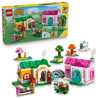 Imagen del producto de LEGO Animal Crossing: Casas Creativas: Estaciones llenas de diversión. Set de juego 2 en 1 con 2 casas, minifiguras de Stitches, Feline y Grimm. Regalo para gamers, ideal para niñas y niños a partir de 7 años. - 77057