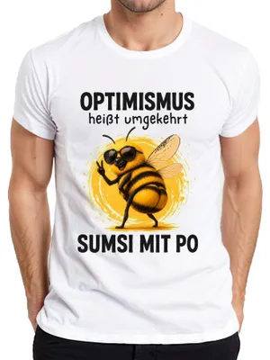 Obrázok produktu pre Optimistické tričko s nápisom "Sumsi s po statementom, sarkazmus, humor", biela farba, veľkosť XL