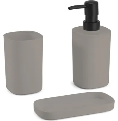 Produktbild von Badset spirella LONA taupe matt 142318