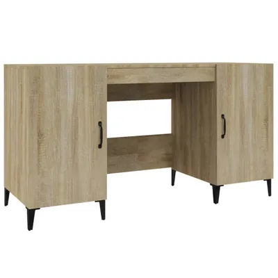 Image de vidaXL Bureau Chêne Sonoma 140x50x75 cm Bois composite