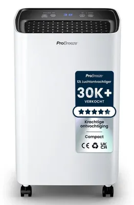 Zdjęcie produktu dla Osuszacz powietrza osuszacz - Kompaktowy - 12 l dziennie - Zbiornik 2 l - 3 tryby