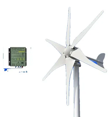 Image de Éolienne, production d'énergie efficace, construction durable, aveclibre, 4000 W, 24 V