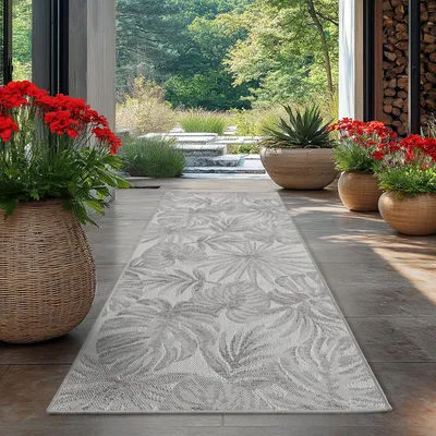 Immagine prodotto di Homebyhome Tappeto da Esterno Impermeabile e Resistente ai Raggi UV Ideale per Cucina Balcone Terrazza Giardino Soggiorno, Dimensioni: 80x250 cm
