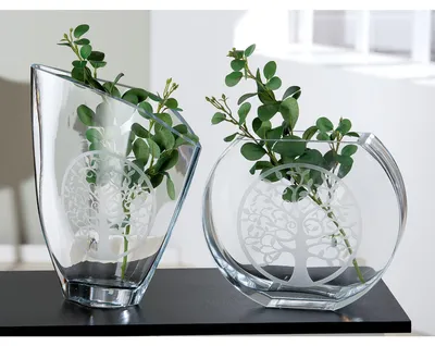 Imagen del producto de Gilde Glass Art, Jarra, Árbol de la vida, Motivo del árbol de la vida, Vidrio, transparente, Unidad: 1, Altura: 33.00 cm, Ancho: 26.00 cm, Profundidad: 9.00 cm, 44626