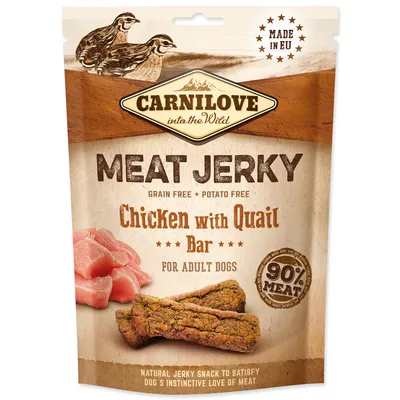 Image de Carnilove Dog Snack Meat Jerky Huhn & Wachtel 100g