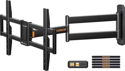 Image de Perlegear TV support mural pivotant 32-75 pouces TV VESA 600x400mm 45KG