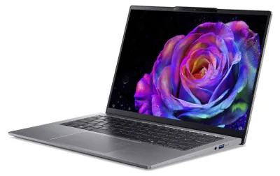 Produktbild von Acer Swift Go 14 AI SFG14-64 - 180°-Scharnierdesign - AMD Ryzen AI 7 350 / 2 GHz - Win 11 Home - Radeon 860M - 32 GB RAM - 1.024 TB SSD NVMe, QLC - 35.6 cm (14")