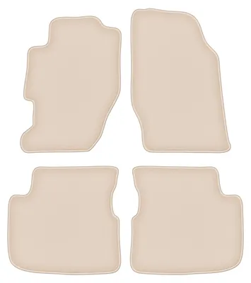 Produktbild von DURBAN Beige Velours-Fußmatten-Set für Honda Accord VI Coupé (1998-2002)