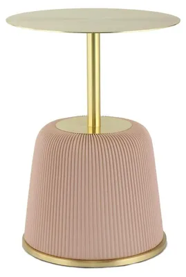 Produktbild von Jokai Beistelltisch Rosa aus Metall und Kunstleder