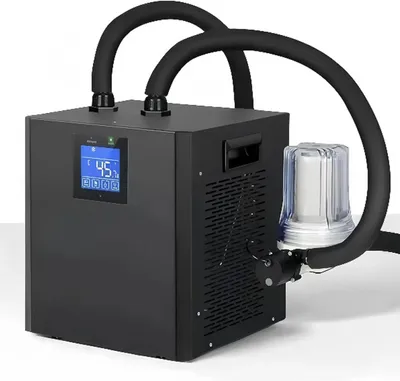 Productafbeelding van Waterkoeler voor ijsbad - Ijsbadkoeler - Waterchiller - Badkoeler - Koelmachine - 1/3 Pk voor tot 300 liter