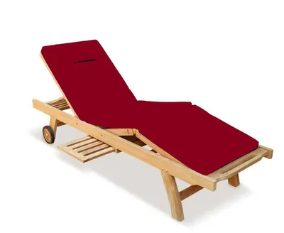 Produktbild von Teako Design Gartenliege Auflage 200x58cm für Enna Rot