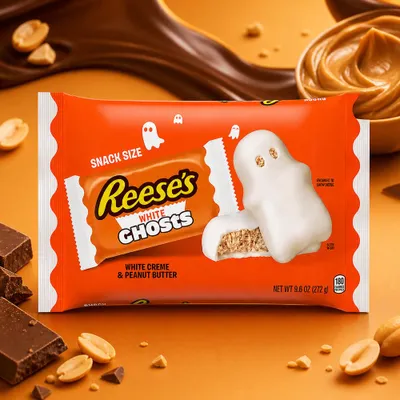 Zdjęcie produktu dla Reese's White Creme Peanut Butter "Białe Duchy", 272g