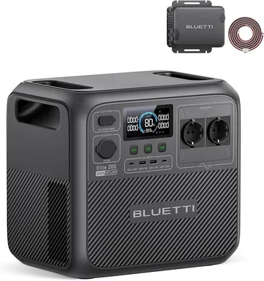 Zdjęcie produktu dla BLUETTI Elite 200 V2 Powerstation z ładowarką 1, 2073,6Wh LFP, idealny do podróży, off-grid, przerwy w dostawie prądu
