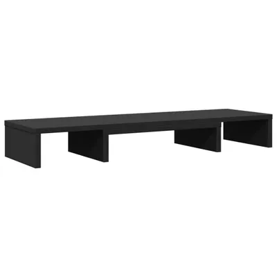 Immagine prodotto di vidaXL Supporto per monitor regolabile nero 80x24x10,5 cm Materiale a base di legno