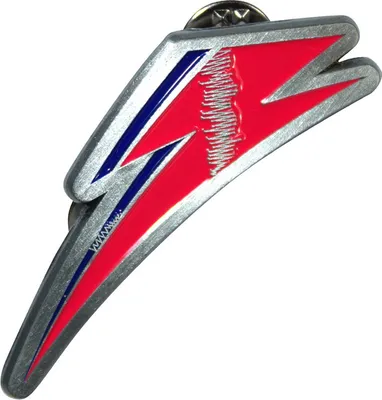 Image de David Bowie - Badge en alliage de zinc RO14289 (taille unique) (Rouge/Bleu)