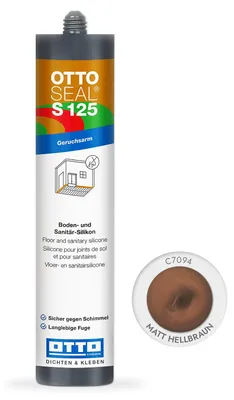 Produktbild von OTTOSEAL S 125 Boden- und Sanitär-Silikon 310 ml Kartusche C7094 matt-hellbraun - 1255406