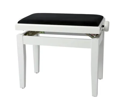 Image de Banc de piano Gewa Deluxe blanc