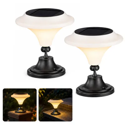 Produktbild von 2er-Set Laternen, wasserdicht, Outdoor-Dekolicht, Solar-Tischlampen, kompakt, Geschenk für Mama & Oma, ideal für Garten, Terrasse und Wege