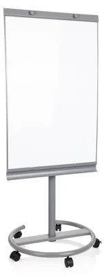 Produktbild von hjh OFFICE Whiteboard H 133.0 - 190.0 cm x B 65.5 cm MULTIBOARD Flipchart Memoboard magnetisch, Tafel mit Rollen