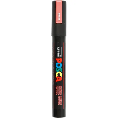 Produktbild von POSCA uni PC-5M, 1 Stück(e), Rot, Rundspitze, Schwarz, Rot, Medium, 1,8 mm