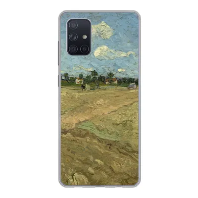 Produktbild von MuchoWow® Handyhülle Schutzhülle Hülle für Samsung Galaxy A51 Gepflügte Felder - Vincent van Gogh Silikon Softcase Handy Hülle - Schutzabdeckung