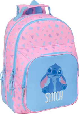 Imagen del producto de Mochila Safta Stitch de 20 litros, 32x42x15 cm, color rosa. Para niños, color rosa, talla única