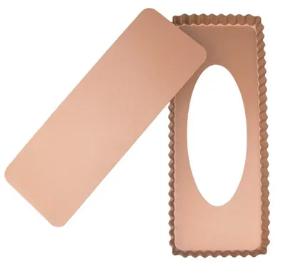 Image de Solidchoice - Moule à tarte rectangulaire avec fond amovible