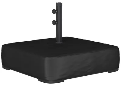 Produktbild von Sonnenschirmständer 80 kg Sandfüllung robuster Standfuß für Freischwinger und 48 mm Stangen Schwarz