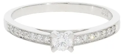 Produktbild von JuwelmaLux Ring 585 (14 Karat) Weißgold mit Brillant JL10-07-0901 56