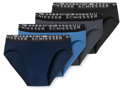 Productafbeelding van Schiesser heren 4-pack Rio slips - onderbroek - comfortabele katoen - Pima katoen