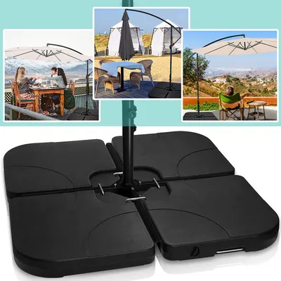 Produktbild von TolleTour Schirmständer Sonnenschirmständer 4er Set 50x50CM Schirmständer Beschwerungsplatten