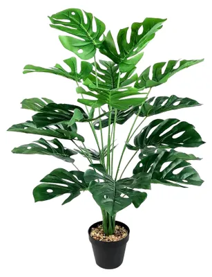 Produktbild von Künstliche Pflanze im Topf - Monstera Seidenpflanze für Innenräume