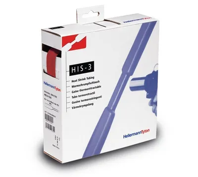 Produktbild von Hellermann Tyton 308-31202, Schrumpfschlauch, Polyolefin, Rot, 1 Stück(e)