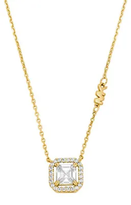 Imagen del producto de Elegante collar chapado en oro con circonitas, modelo MKC1843710