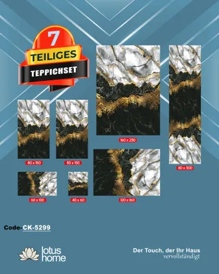 Produktbild von 7-teiliges Teppich-Set CK-5299
